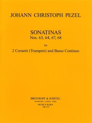 Johann Christoph Pezel: Sonatinen Nr. 63, 64, 67, 68: Trompete Duett