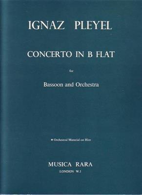 Ignace Pleyel: Concerto in B flat for Bassoon and Orchestra: Fagott mit Begleitung