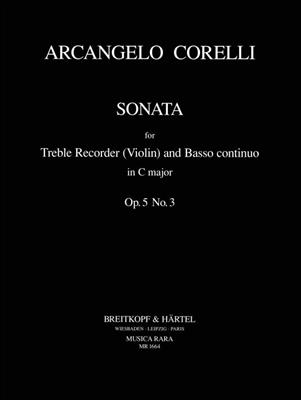 Arcangelo Corelli: Sonate in C op. 5/3: Altblockflöte mit Begleitung