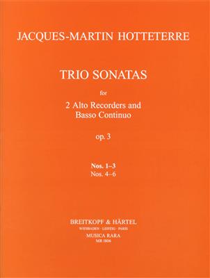 Jacques-Martin Hotteterre: Triosonaten op. 3/1-3: Blockflöte Duett