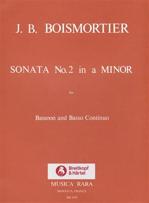 Joseph Bodin de Boismortier: Sonate in a Nr.2: Fagott mit Begleitung