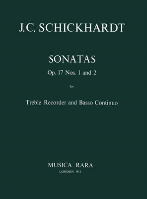 Johann Christian Schickhardt: Sonaten op. 17/1+2: Altblockflöte mit Begleitung