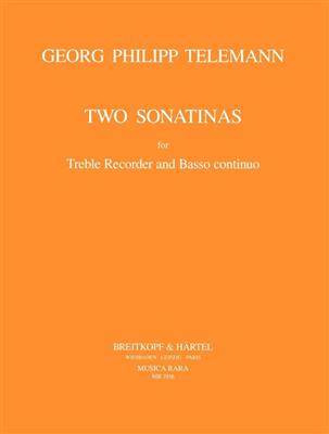 Georg Philipp Telemann: 2 Sonatines(New): Altblockflöte mit Begleitung