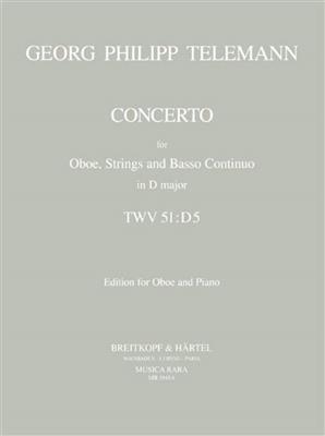 Georg Philipp Telemann: Concerto For Oboe In D TWV 51: Oboe mit Begleitung