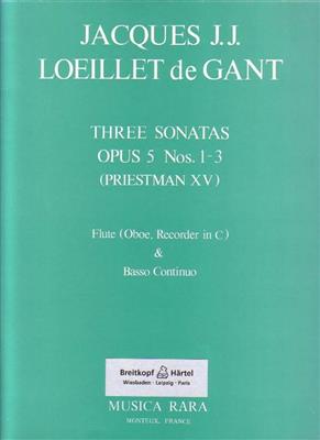 Jacques Loeillet: Sechs Sonaten op. 5/1-3: Flöte mit Begleitung