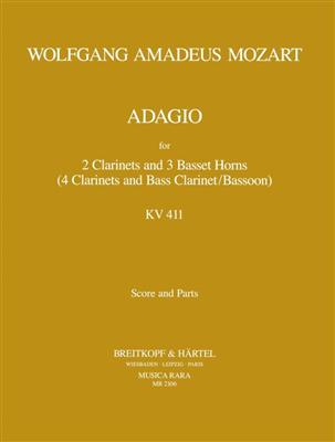 Wolfgang Amadeus Mozart: Adagio KV 411 (484a): Klarinette Ensemble