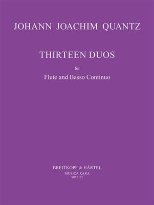 Johann Joachim Quantz: 13 Duos - Erstausgabe: Flöte mit Begleitung
