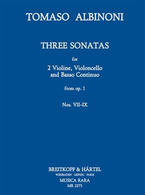 Tomaso Albinoni: Sonate a tre op.1 Heft 3: Nr. VII-IX: Streichensemble