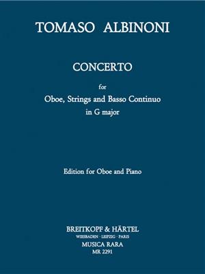 Tomaso Albinoni: Concerto G-dur für Oboe, Str , B.c.: Streichensemble