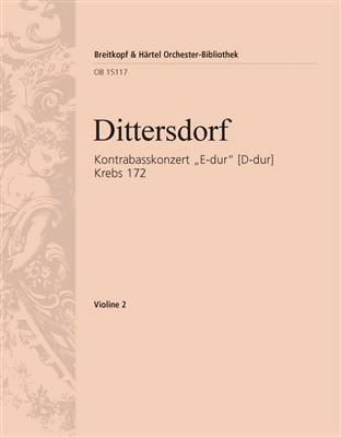 Carl Ditters von Dittersdorf: Kontrabasskonzert E-dur Krebs 172: Kammerensemble