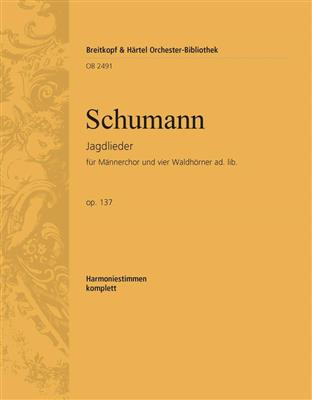 Robert Schumann: Jagdlieder op. 137: Männerchor mit Begleitung