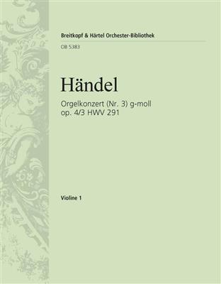 Georg Friedrich Händel: Orgelkonzert op. 4/3 HWV 291: Orchester mit Solo