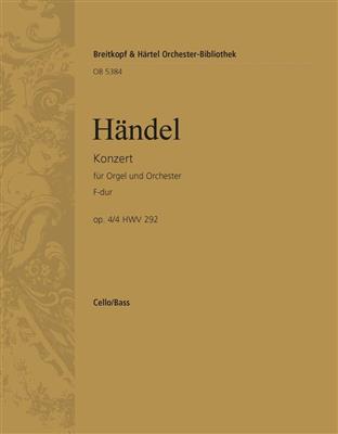 Georg Friedrich Händel: Orgelkonzert F op. 4/4 HWV 292: Orchester mit Solo