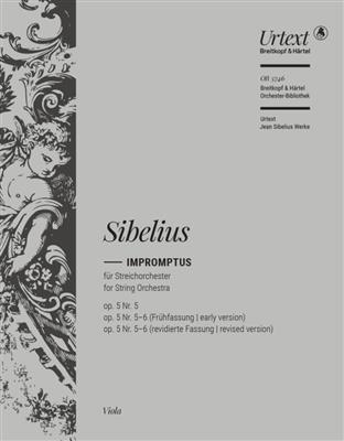Jean Sibelius: Impromptus: Streichorchester