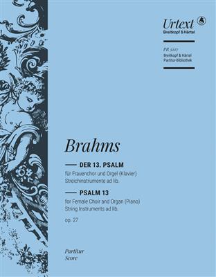 Johannes Brahms: 13. Psalm op. 27: Frauenchor mit Klavier/Orgel