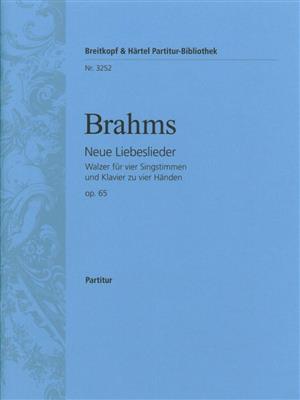 Johannes Brahms: Neue Liebeslieder op. 65: Gemischter Chor mit Klavier/Orgel