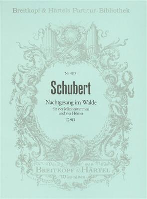 Franz Schubert: Nachtgesang im Walde D 913: Männerchor mit Begleitung
