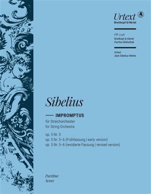 Jean Sibelius: Impromptus: Streichorchester