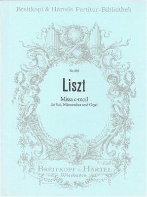 Franz Liszt: Missa c-moll: Männerchor mit Klavier/Orgel