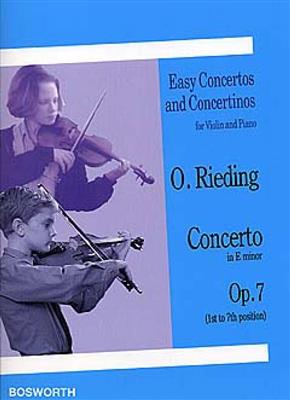 Oscar Rieding: Concerto in E minor Op. 7: Violine mit Begleitung