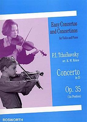 Pyotr Ilyich Tchaikovsky: Concerto Op.35 (1st Pos.) (arr.Rokos): Violine mit Begleitung