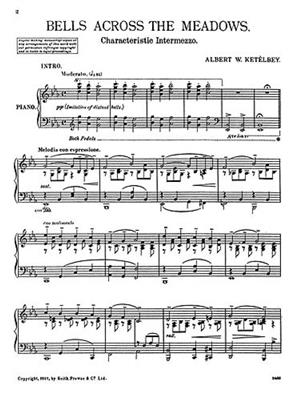 Albert Ketèlbey: Bells Across The Meadows: Klavier Solo