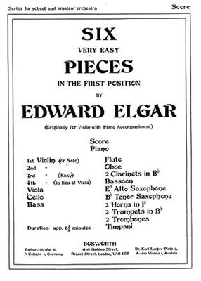 Edward Elgar: Six Very Easy Pieces Op.22: Orchester