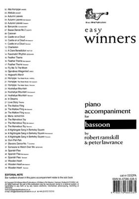 Ramskill: Easy Winners for Bassoon: (Arr. Peter Lawrance): Fagott Solo