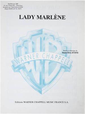 Daniel Balavoine: Lady Marlene: Gesang mit Klavier