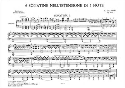 Anton Diabelli: Diabelli: 6 Sonatine Op. 163 (Pozzoli): Klavier vierhändig