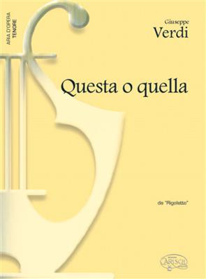 Giuseppe Verdi: Questa o quella, da Rigoletto: Gesang mit Klavier