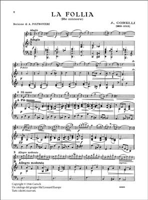 Arcangelo Corelli: La Follia, in Re Minore per Violino e Piano: Violine mit Begleitung