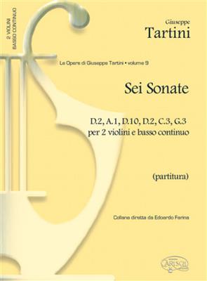 Giuseppe Tartini: 6 Sonate D2, A1, D10, D2, C3, G3: Kammerensemble