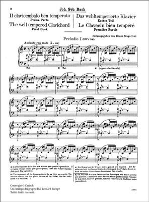 Johann Sebastian Bach: The Well-Tempered Clavier - Volume 1: Klavier Solo