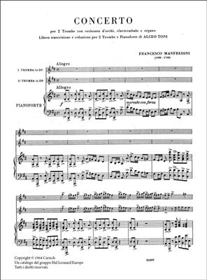 Francesco Manfredini: Concerto: Trompete Duett