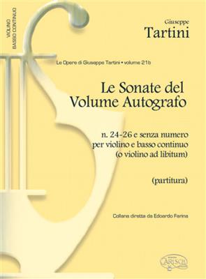 Giuseppe Tartini: Sonate del Volume Autografo, N.24-26: Kammerensemble