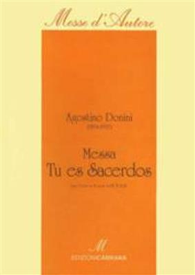 Agostino Donini: Messa Tu es Sacerdos: Männerchor mit Klavier/Orgel