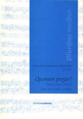 Giovanni Domenico Partenio: Quonam pergis?: Gesang Duett