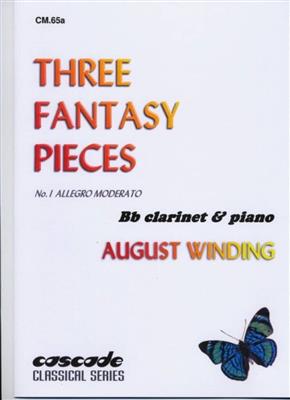 August Winding: 3 Fantasy Pieces Vol.1: Klarinette mit Begleitung