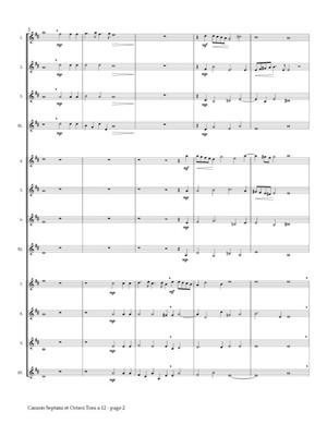 Giovanni Gabrieli: Canzon Septimi et Octavi Toni a 12: (Arr. Andrew Seigel): Klarinette Ensemble