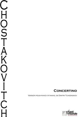 Dimitri Shostakovich: Concertino En La Mineur Op. 94: Klavier Duett