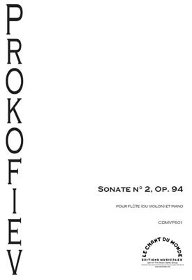 Sergei Prokofiev: Sonate No. 2 en Ré Majeur Op.94b: Violine mit Begleitung