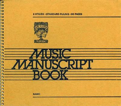 6 Stave Music Manuscript Book: Notenpapier