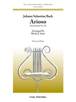 Johann Sebastian Bach: Arioso: (Arr. Merle Isaac): Viola mit Begleitung