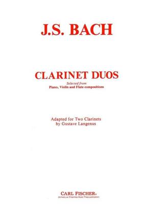 Johann Sebastian Bach: Clarinet Duos: (Arr. Gustave Langenus): Klarinette Duett