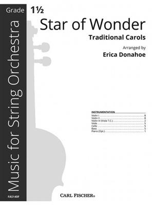 Star of Wonder: (Arr. Erica Donahoe): Streichorchester