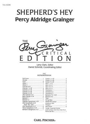 Percy Aldridge Grainger: Shepherd's Hey: (Arr. Timothy Topolewski): Blasorchester