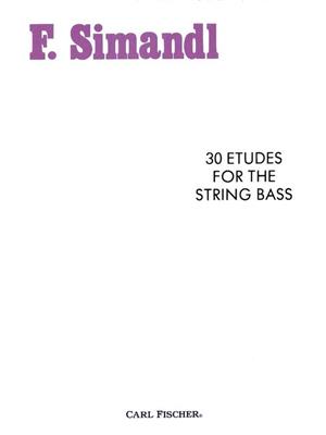 Franz Simandl: Etudes(30): Kontrabass Solo