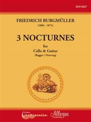 Friedrich Burgmüller: 3 Nocturnes: Cello mit Begleitung