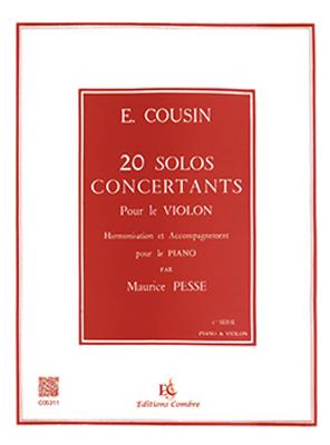 Emile Cousin: Solos concertants (20) série n°1 (1 à 10): Violine mit Begleitung